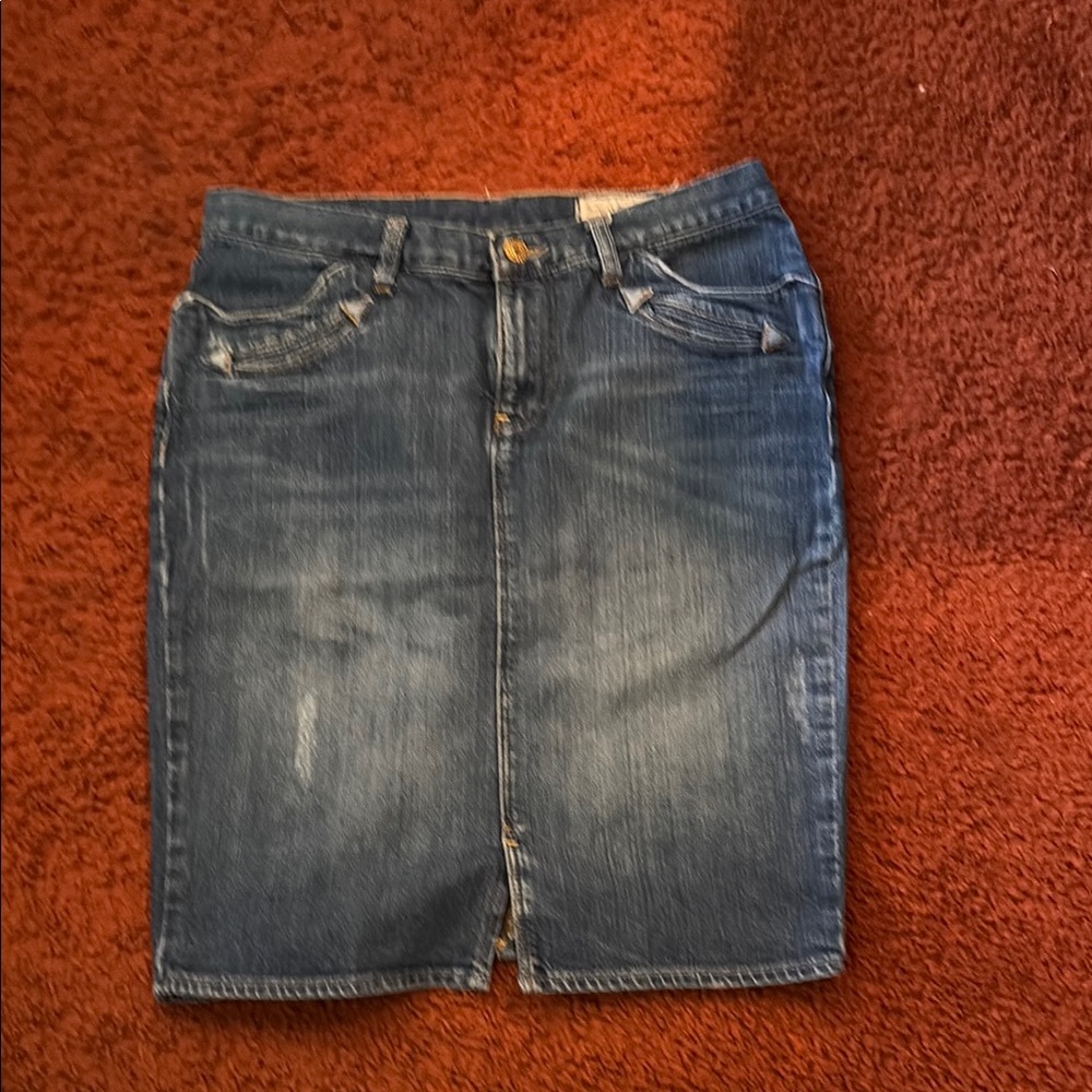 Ralph Lauren Blue Knee-Length Pencil Skirt